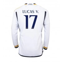 Moški Nogometni dresi Real Madrid Lucas Vazquez #17 Domači 2023-24 Dolgi Rokav